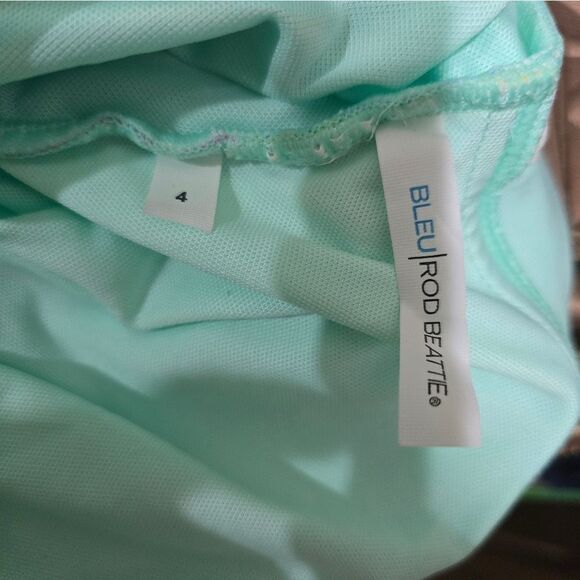 Bleu Rod Beattie Spring It On Shirred Bandeau One Piece Swimsuit NWOT Size 4 - Picture 5 of 5